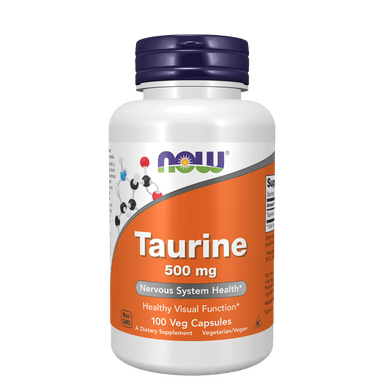 Now Foods Taurin 500 mg 100 kapsler