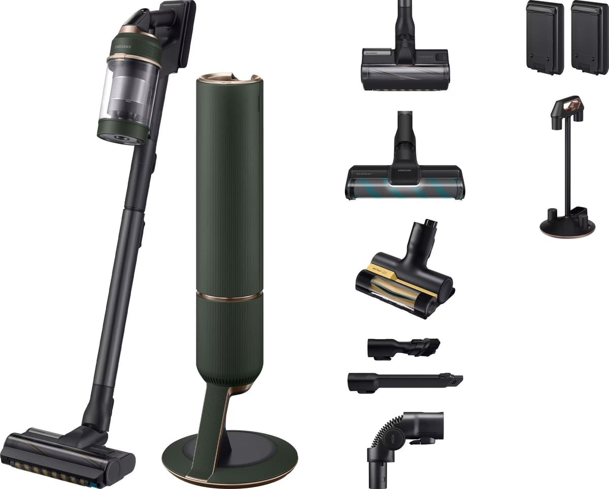 Samsung Bespoke Jet Plus Complete Extra trådløs støvsuger med Clean Station - Woody Green
