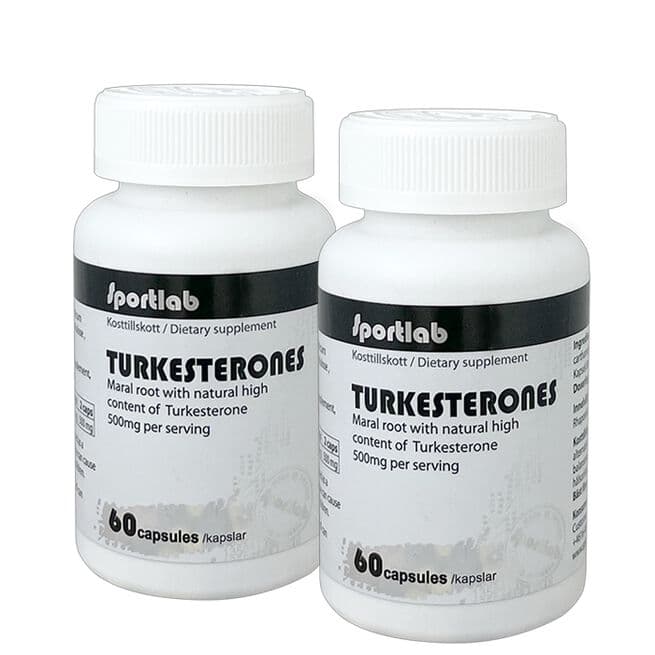 SportLab 2 x Turkesterone Testo 250 mg 60 kapsler