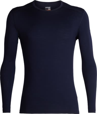 Icebreaker Men's 200 Oasis Long Sleeve Crewe Midnight Navy