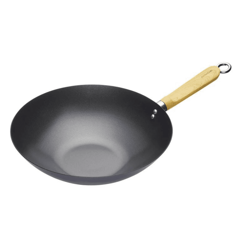 KitchenCraft wokpanne 30 cm karbonstål