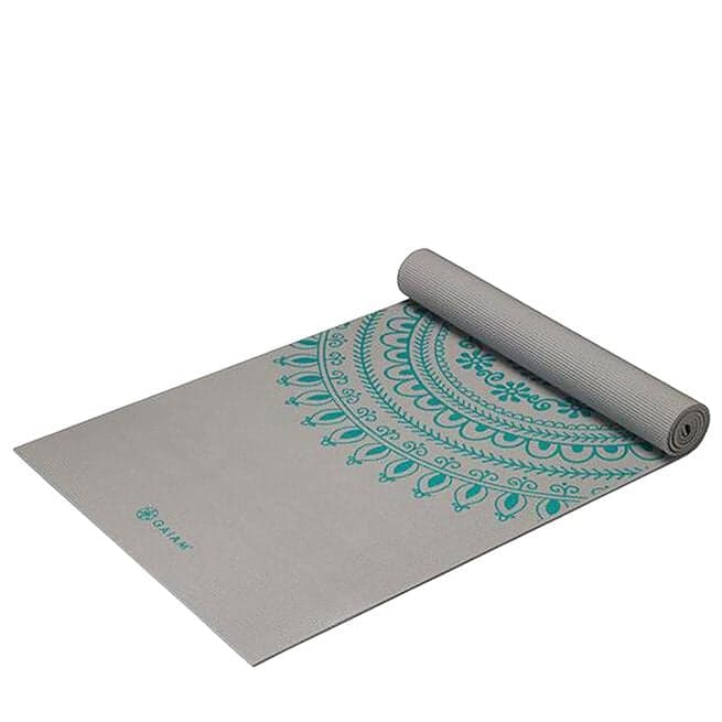 Gaiam Yogamatte 6mm Ekstra Lang/Bred Teal Marrakesh